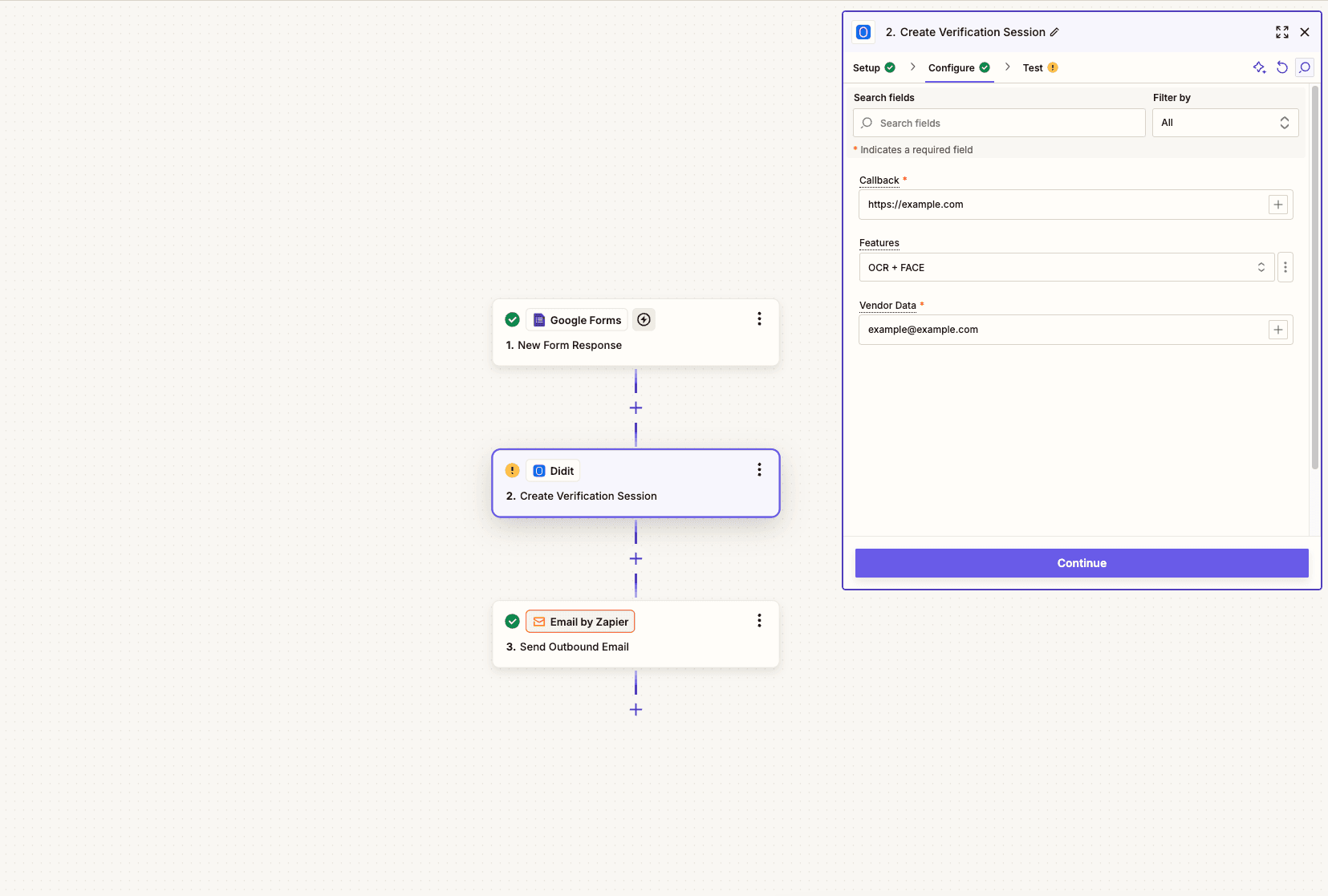 Workflow 1: User Verification via Email